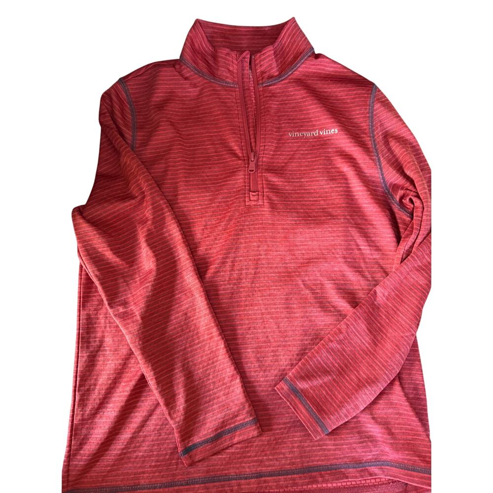 Vineyard Vines salmon performance quarter zip shirt size 16